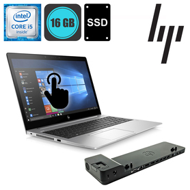 HP EliteBook 850 G5 TOUCH i5 8350U 16GB 250GB SSD + Docking station